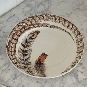 Pottery Barn White Ceramic Plate